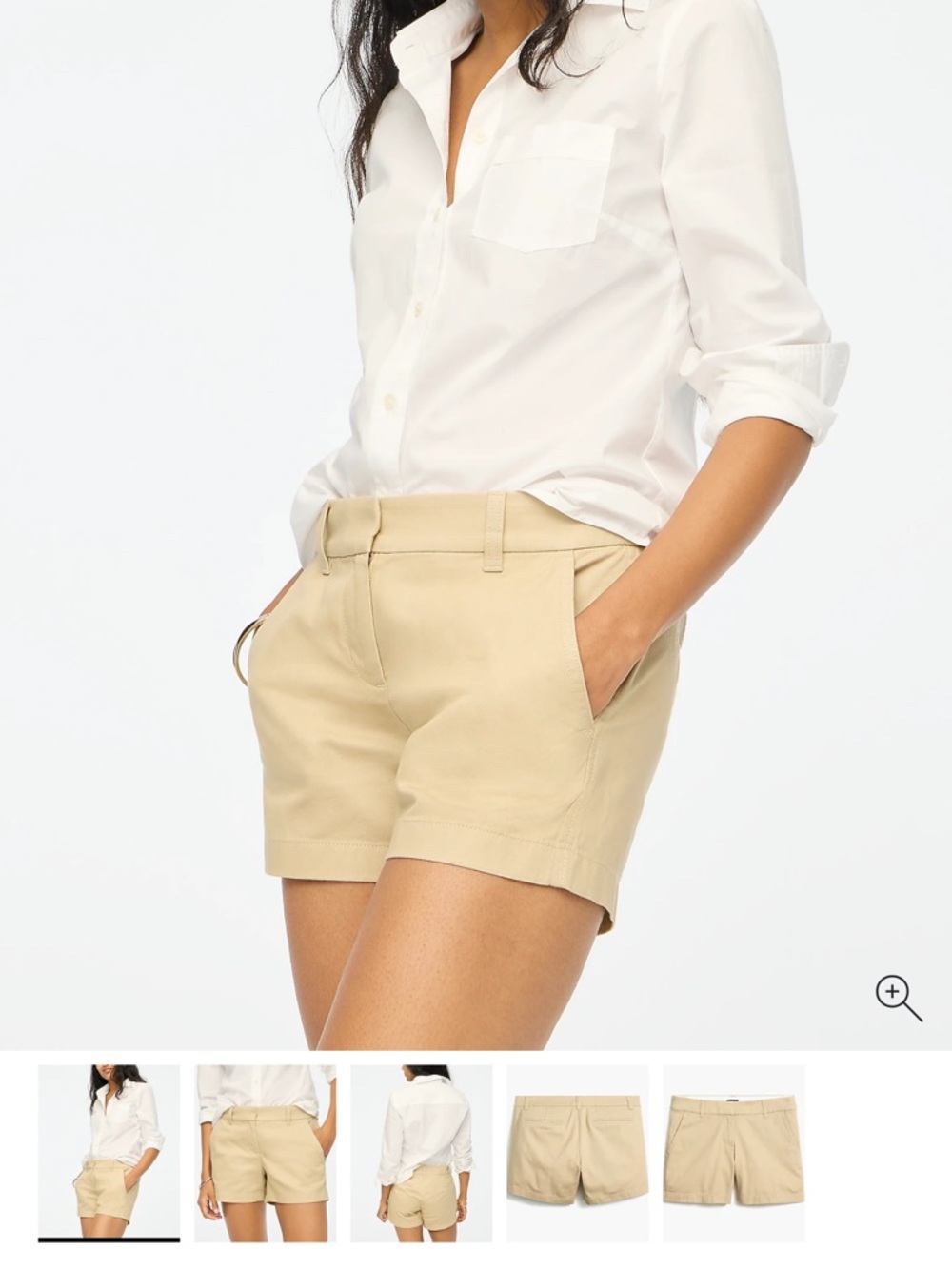 J. Crew Women’s Classic Twill 5” Khaki Shorts sz 6